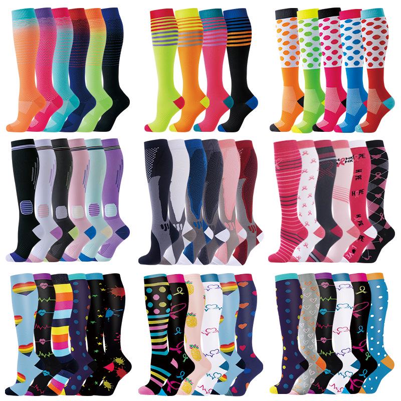 Cross-border Over-the-Knee Compression Yoga & Sport Socks Set