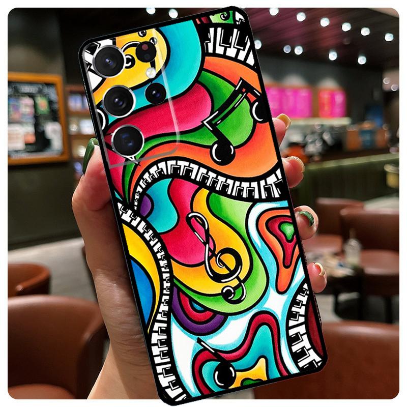 Music Piano Elegant Phone Case For Samsung Galaxy S24 Ultra S20 S21 S22 S23 S25 Ultra S9 S10 Plus S25 FE Cover