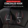 1/2pcs Leather Car Seat Back Hooks Portable Hanging Bag Rack For Mercedes Benz AMG W212 W205 W246 W177 W176 W213 GLC GLE GLS ML Welcome Laser Lamp