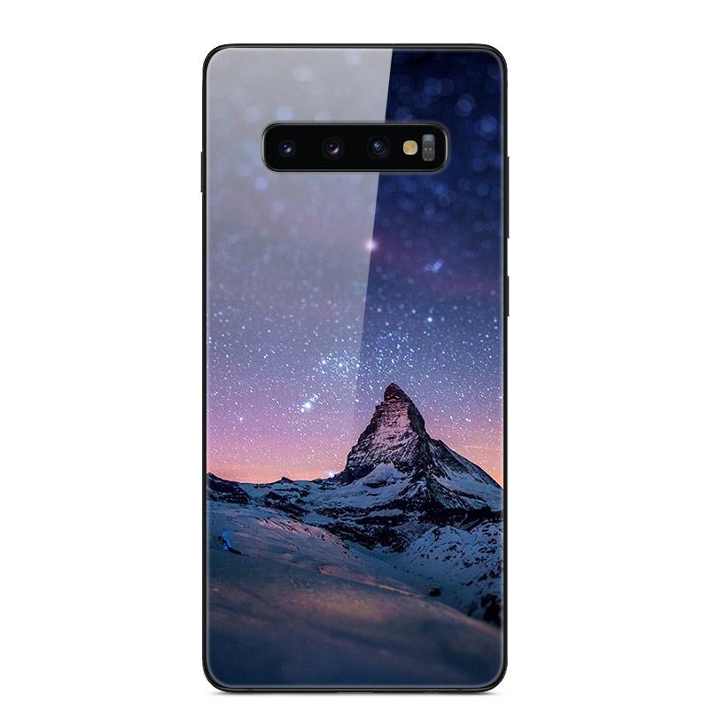 For Samsung S10 Plus Case Tempered Glass Hard Phone Back Cover Coque For Samsung Galaxy S10E S 10 5G S10plus Bumper Cases Capa