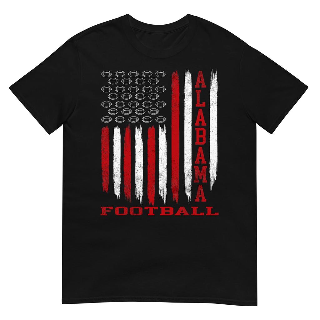 Patriotic USA Flag Alabama Football Season Party T-Shirt