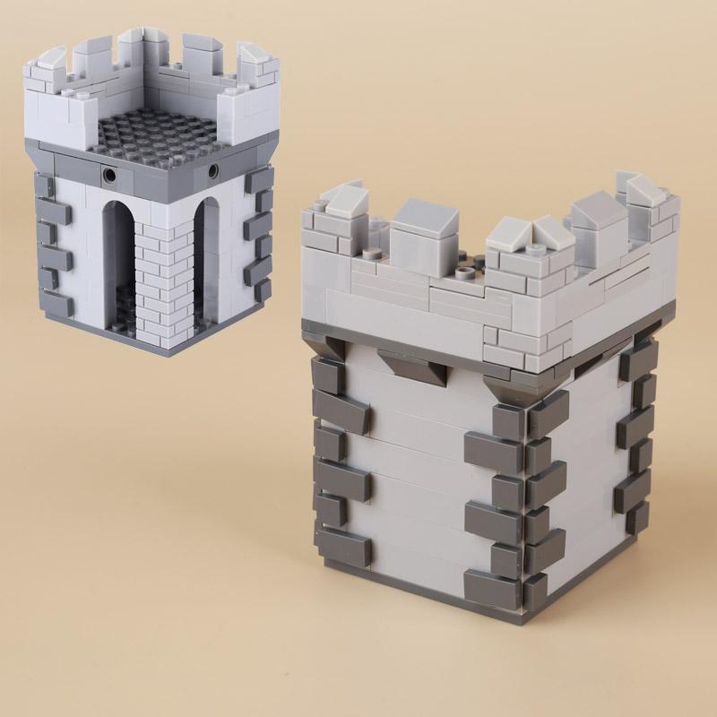 MOC Castelo Medieval Burg Conjunto de Blocos de Construção Furgão Prisional Fogueira Muralha Antiga Forno de Pão Estábulo Igreja Brinquedos de Blocos DIY Presente para Meninos