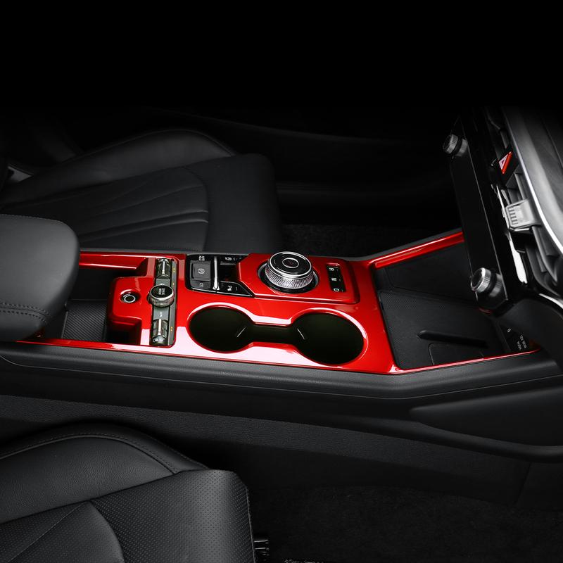 For KIA K5 -2026 Carbon Fiber Center Console Trim Cover Interior Parts LHD