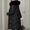 Winter Women's Jackets Hooded Loose Thick Warm Long Parkas Middle Age Female Coat