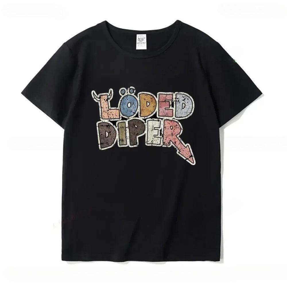Funny Clothes LODED DIPER DIARY OF A WIMP KID Printed Tshirt Tops Men Women Summer Comfortable Tops Unisex Street Fashion