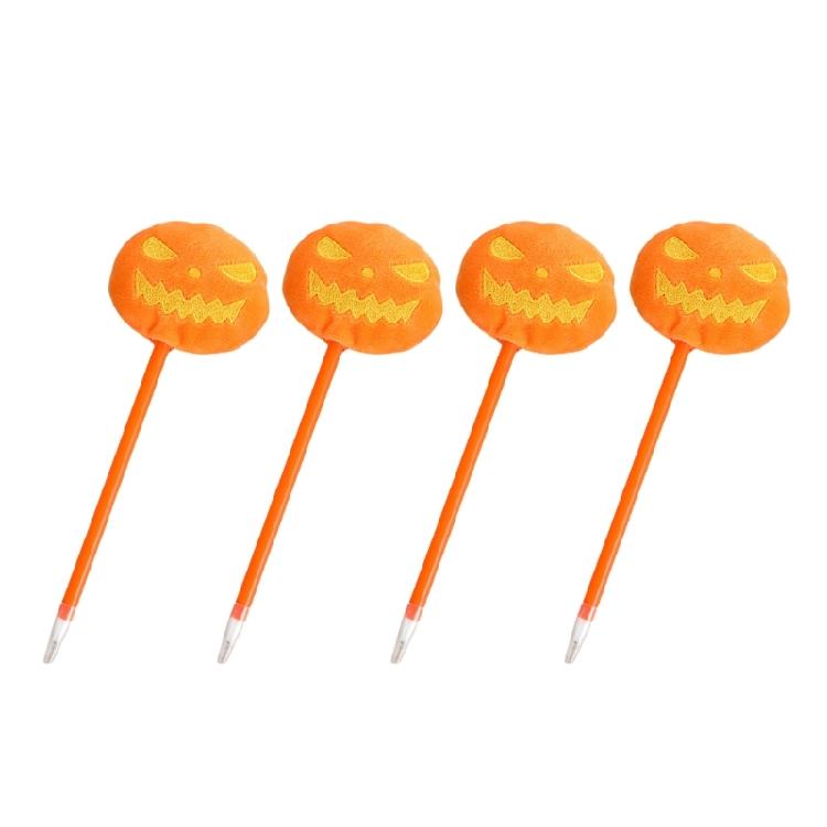 4Pcs Halloween Pumpkins Gel Pen Novelty Writing Pen 0.7mm Pen Tip Smooth To Write Halloween Party Supplies