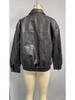 Women's Faux Leather Bomber Jacket - European & American Fashion for All Seasons