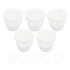 5PCS Self Watering Plant Pots PP PET Decorative Small Flower Pot Planter with Clear Base Cotton