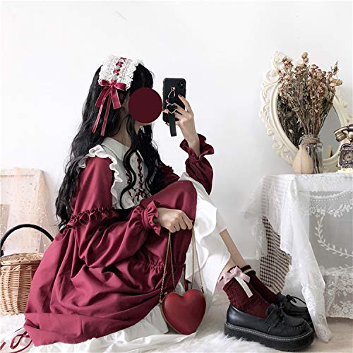 [Housaku Co., Ltd.] Lolita Long-Sleeved Dress, Cosplay, Gothic Lolita, Mori Girl, Cute Girls, Frills, Princess Style, Everyday Wear, Christmas, Hallow