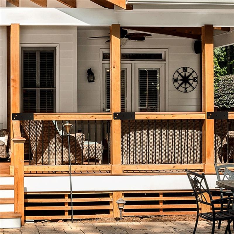 Fresh Pergola Brackets Deck Railing Brackets For Outdoor Gazebos,Log Cabins,Sunroom,Carport,Deck Railing Pergola Bracket Kit