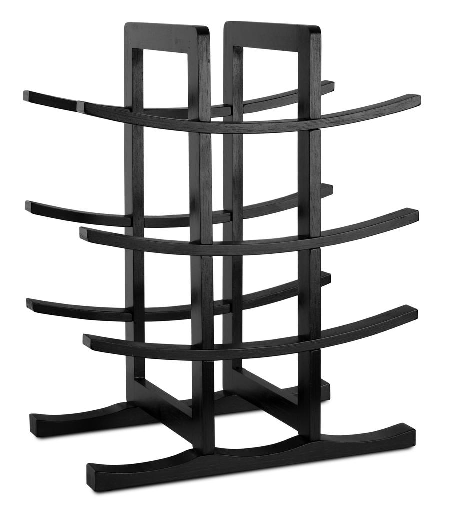 Todgar Bamboo Wine Rack Black