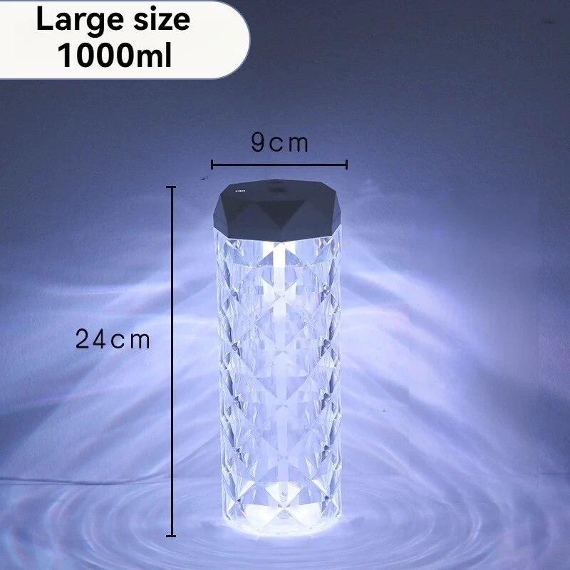 

1 шт. цветной USB кристаллический увлажнитель воздуха 500/1000 мл большой емкости портативный комнатный офисный настольный увлажнитель воздуха