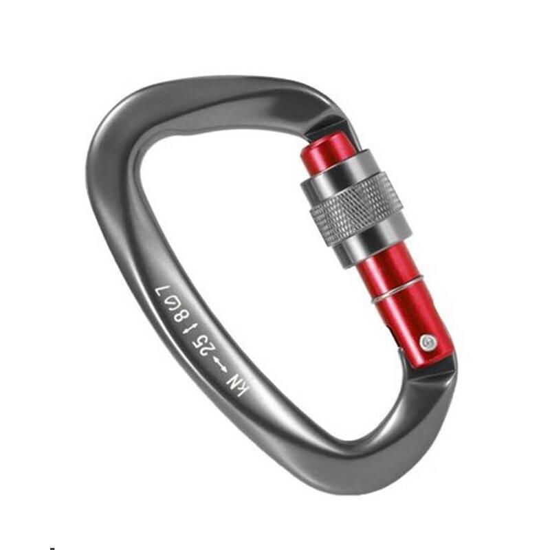 OLOMM Climbing D-Type Screw Lock Carabiner Standard