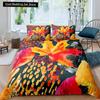 Autumn Tree Leaf King Queen Bedding Set Cartoon Botanical Duvet Cover Fallen Leaves Quilt Cover 2/3pcs Polyester Comforter Cover