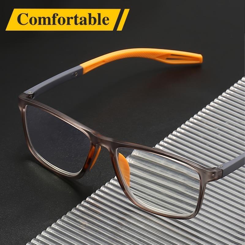 8pcs Ultra Value Rectangle Simple Sport Non-Slip Presbyopia Eyeglasses - Multiple Pair for Middle-Aged and Elderly Male and Female