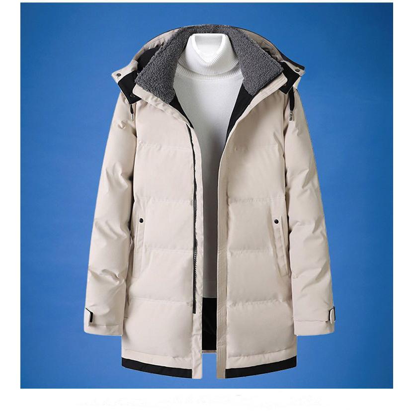 

Зимняя классика теплая флисовая съемная шапка парки куртка пальто мужская осенняя верхняя одежда наряды карманы парки куртки мужские S хаки