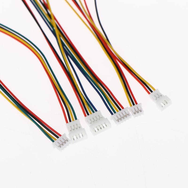 10 Stück Mini Micro JST Stecker 1,25 mm Kabel mit 2/3/4/5/6 Pin Stecker Buchse 100 mm Set Für Elektronische Komponenten