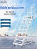 Supermarket Ladder Platform Cart: Climbing, Anti-Slip, Silent, Movable, Detachable.