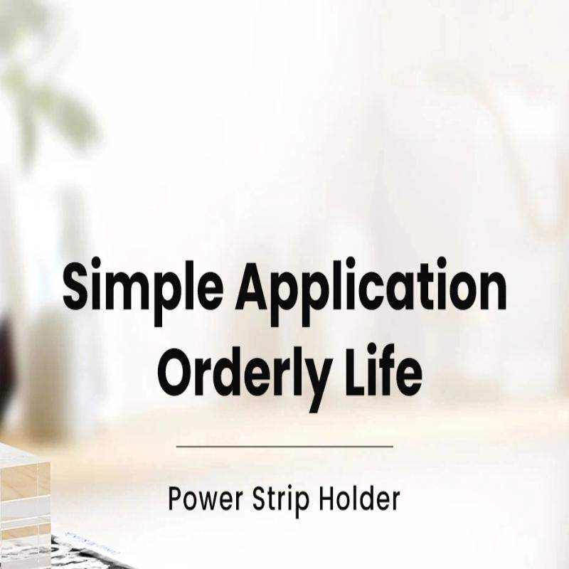 Power Strip Holder Desk Charging Cable Organizer Wall-Hanging Plug Fixer Self-Adhesive Storage Holders