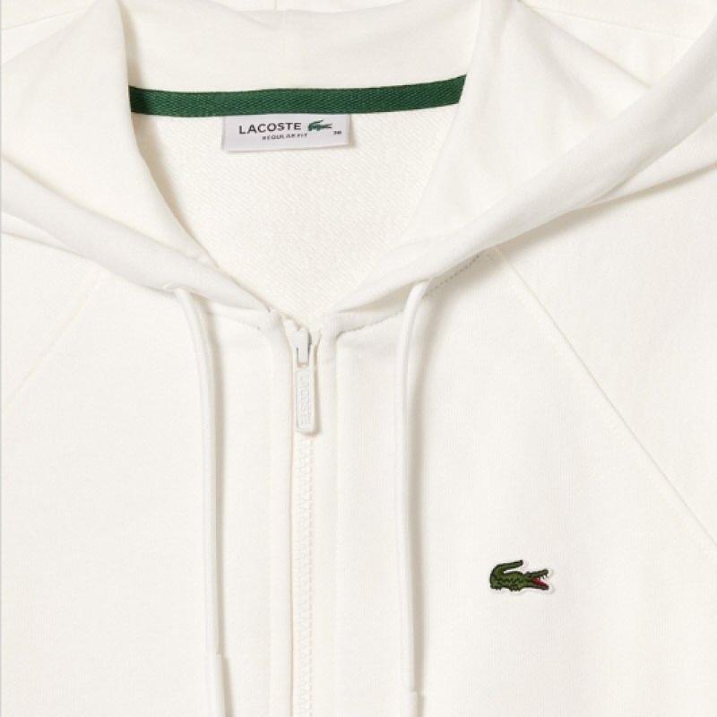 Lacoste Women S eSSenTialS Hooded Zip Up T ShirT Sf9213 54n 70v