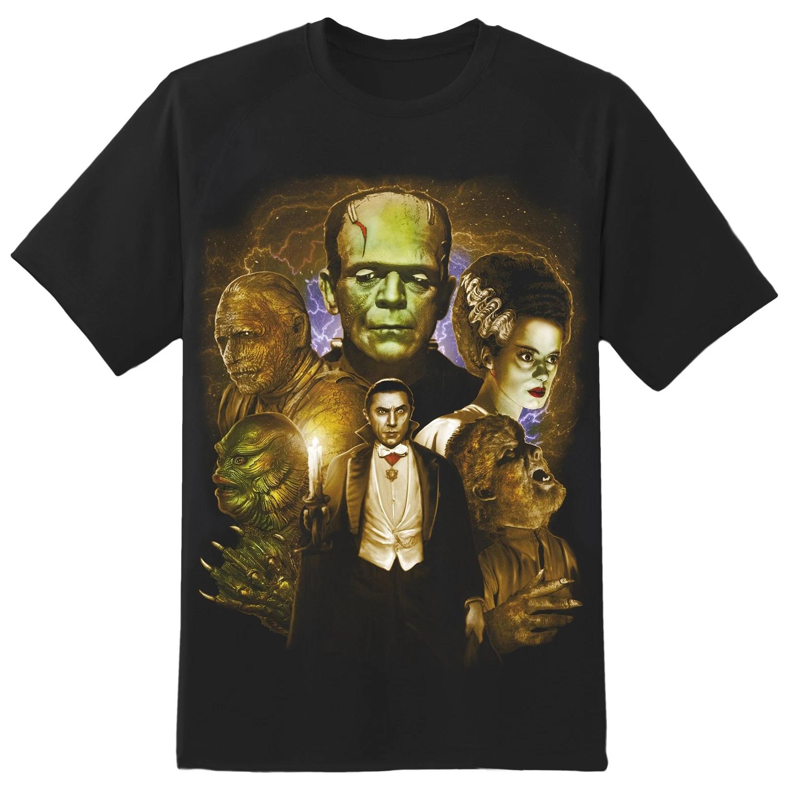 

Universal Monsters Colored Collage T-Shirt Black S-2XL NEW XL
