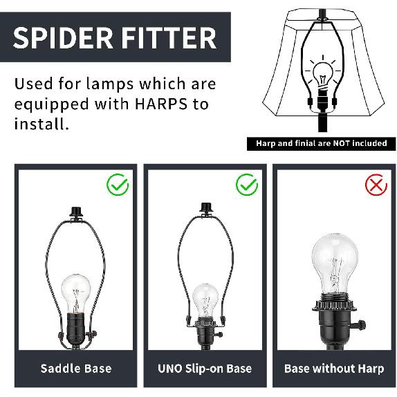 Square Cut Corner Lamp Shade, Medium Bell Lampshade 8" Top x 14" Bottom x 11" High, Black Replacement Lamp Shade for Table Lamps and Floor Lamps,