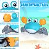 Crawling Crab Toys for Babys Rechargeable Crab Run Away with Music Led Light Up Toddler Gifts Electric Induction Escape Toys