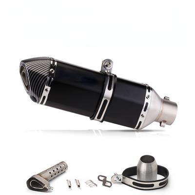Motorcycle Exhaust Pipe 51mm With Silencer Modify Motocross Silencer For Z400 250 R15 R3 Dirt Pit Bike