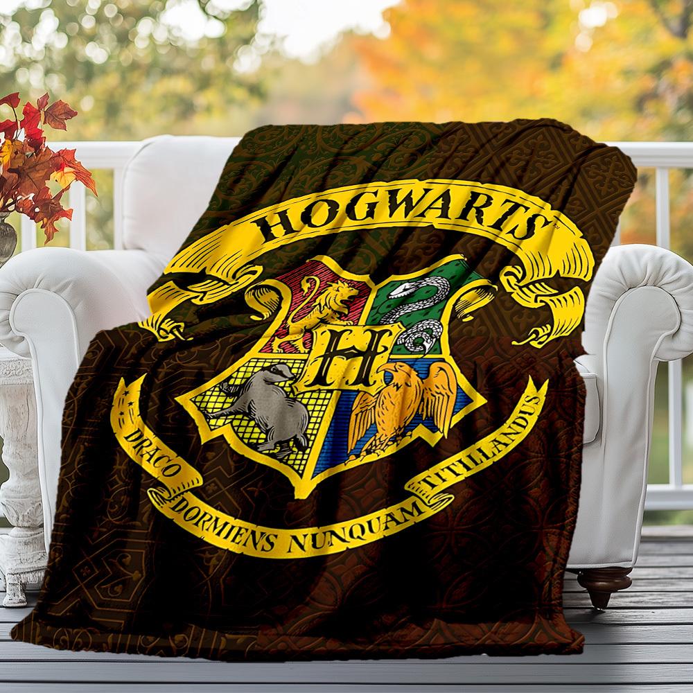 1pc Hogwarts Crest Ravenclaw Outdoor Flannel Throw Blanket All Season Soft Warmth,Home Decor 1031219