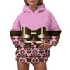 Women's 3D Digital Printed Hooded Sweater Christmas Elk Casual Fashion Hoodie