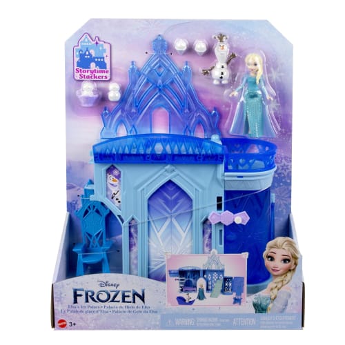 Mattel Disney/Frozen Elsa and Ice White (Kasaneru White Series! Mini Doll) [Dress-up Doll/castle] [House and Accessories Included] [3 Years Old and Up