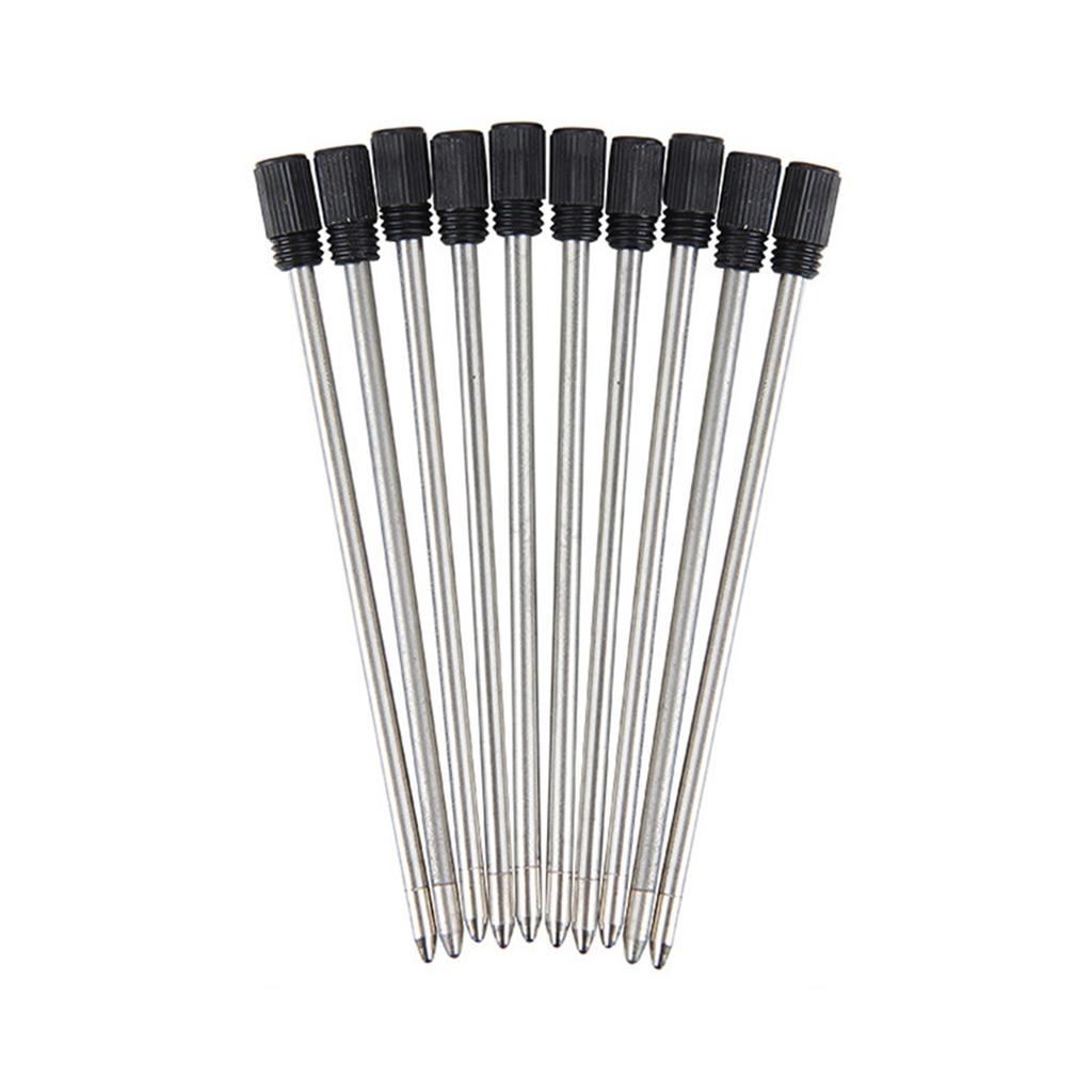 10Pcs Replaceable Ballpoint Pen Refills Ballpoint Metal Refills Metal Refill for Twist Action Ballpoint Pens 1.0mm Tip
