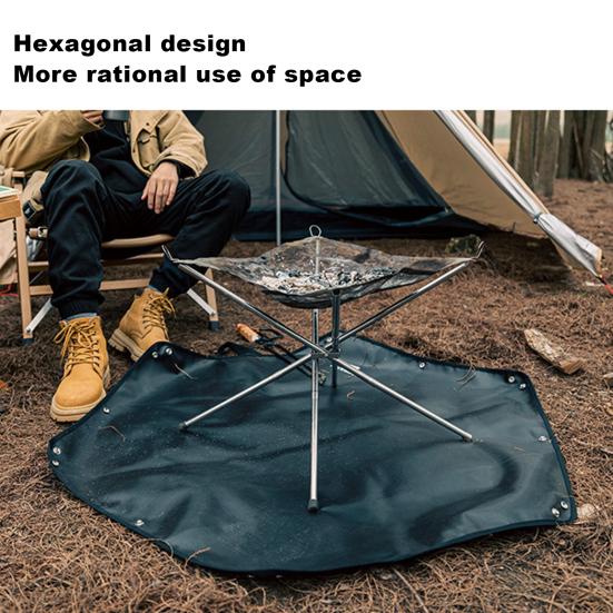 Covor ignifug Tampă rezistentă la foc cu mâner Rezistent la temperaturi înalte Tampă ignifugă din silicon pe două fețe