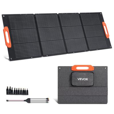 150W Foldable Monocrystalline Solar Panel, 23% Efficiency Portable ETFE Mono Solar Panel Charger with MC4 Output, Type-C