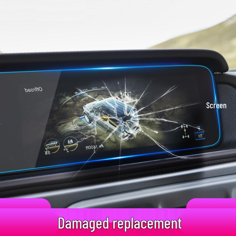 Película Protectora de Luz Azul para Pantalla de Navegación Mercedes-Benz Clase G y Clase V - Compatible con 25 Modelos
