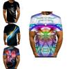 Vibrant Funny Hypnosis 3d T-shirt For Men And Women With Soft Casual Short Sleeves
