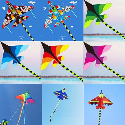 Cartoon Kinder Drachen Blau Rot Kämpfer Regenbogen Flugzeug Drachen Für Kinder Erwachsene Große Riesige Delta Drachen Outdoor Spielzeug