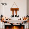 Durable Halloween Party Decor Pumpkin Door Hanging Decor, Spooky Festive Wall Ornament for Scene, Front Entryway Decoration, Trick or Treat Home Gift