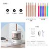 Electric Pencil Sharpener, for School Preparation, 6-8mm Pencils, Battery/USB Power Supply, Non-Rechargeable, for Drawing Pencils, Colored Pencils, an