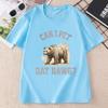 Can I Pet Dat Dawg Bear TShirt Unisex Unisex Bear Lover Tshirt Trashy Bear T Shirt Casaul Cotton Short Sleeve Round Neck Tees