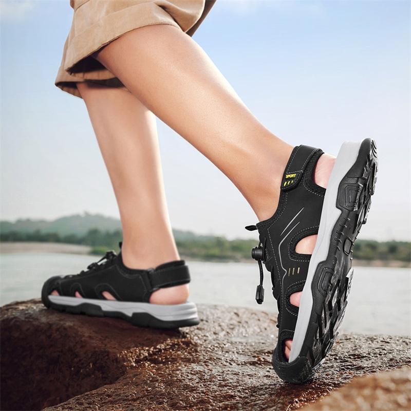 Fashion Sport Handmade Slippers Mens Slip On Walking Shoes Men's Sandals Summer Outdoor Casual Flats Head-Carried Beach Luxury Sandals