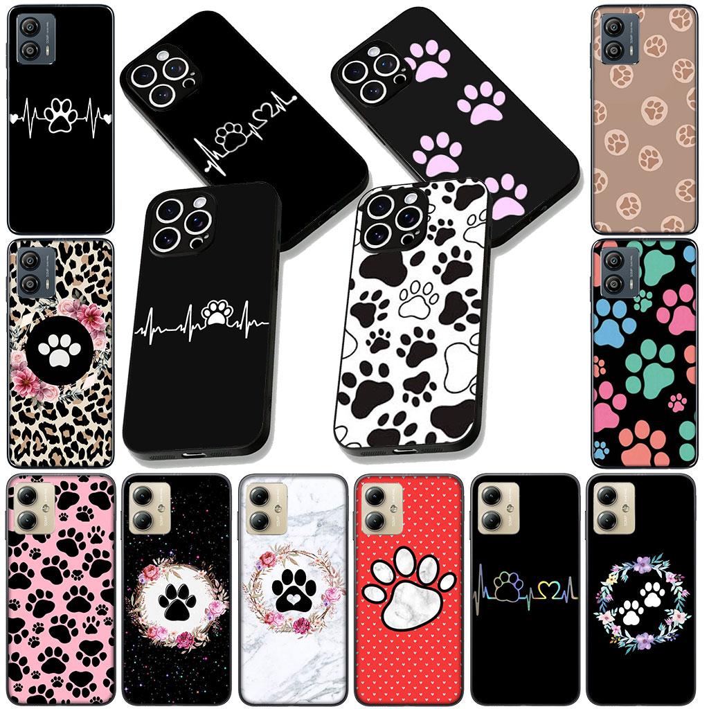 Soft Cover for Samsung Galaxy A05 A06 A14 A50 A51 A52 A12 A13 A17 A70 A07 A25 A26 A56 A23 M53 Coque Phone Case Cute Dog Paw