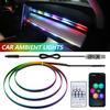 140/55.1inch Universal Car RGB Atmosphere Lamp LED Ambient Lights USB APP Remote Neon Light Strip Vehicle Decoration