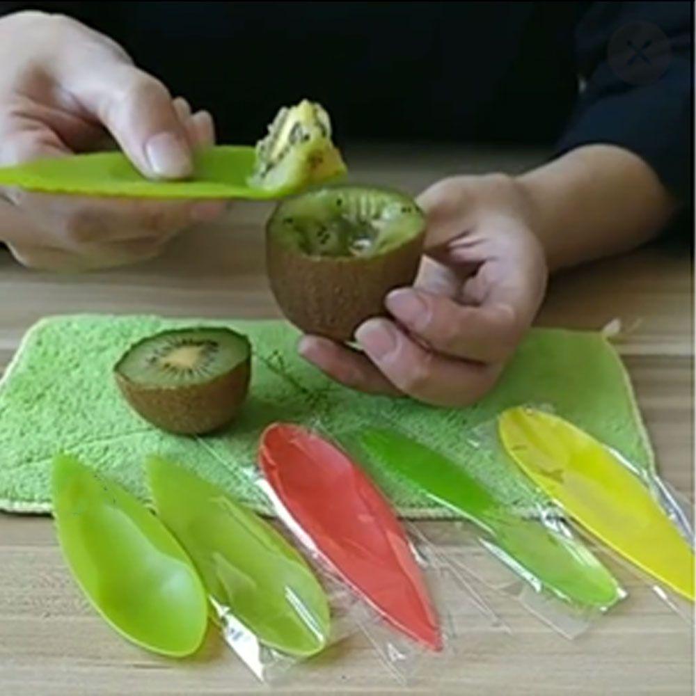 Dig 2 In 1 Many Colors Fruit Utensils Plastic Kiwi Spoon Thicken And Increase