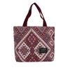 Bohemian Canvas Tote Bag for Women, Large Capacity Ethnic Style Shoulder Handbag, Casual Zipper Bucket Purse for Daily Use CLE