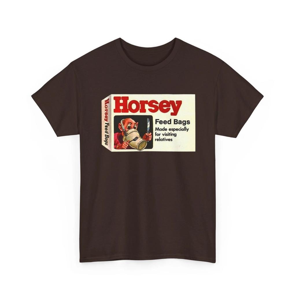 Wacky Packages Horsey Feed Bags Printed Collectible T shirt Funny Hefty Parody