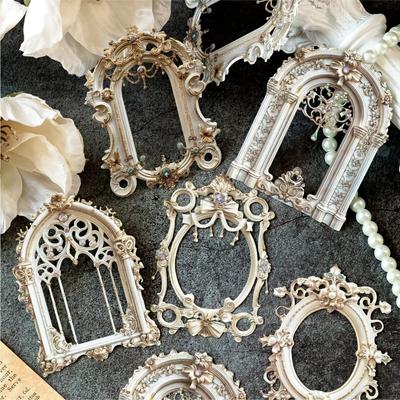 1 Set Stil Hohlrahmen Dekorative Scrapbooking-Zubehörteile, Bunt