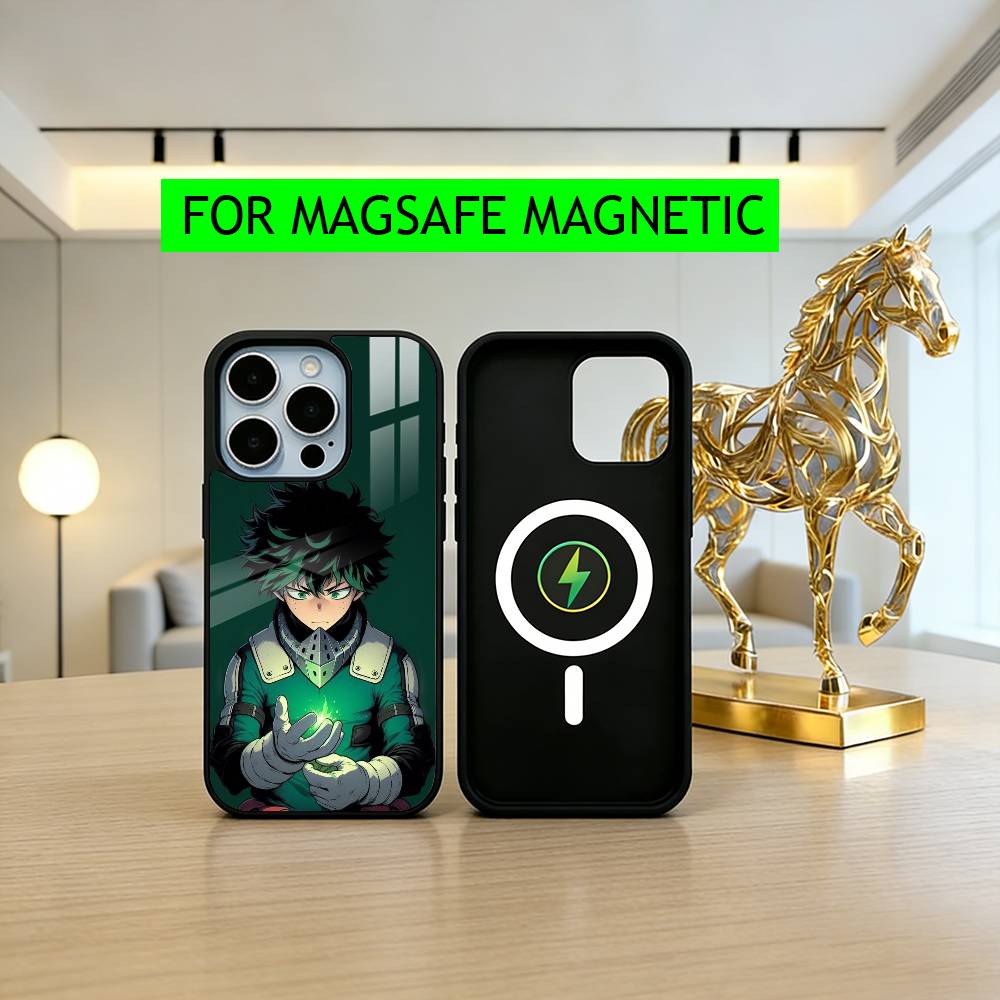 l-lzuku Boy Hero D-Deku M-Midoriya-ES Phone Case For iPhone17,16,15,14,13,12,11 Plus,Pro Magnetic For Magsafe Wireless Charging