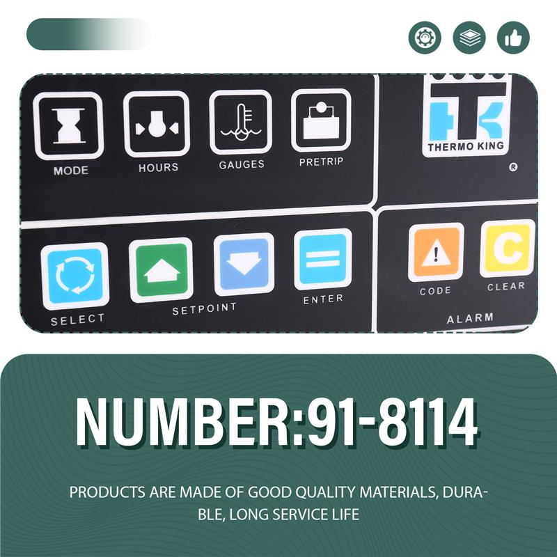 

For Thermo King SB-III SB Keypad Vector Controller Replacement MP VI Control Panel Sticker 91-8114 918114 Overlay як показано кольору