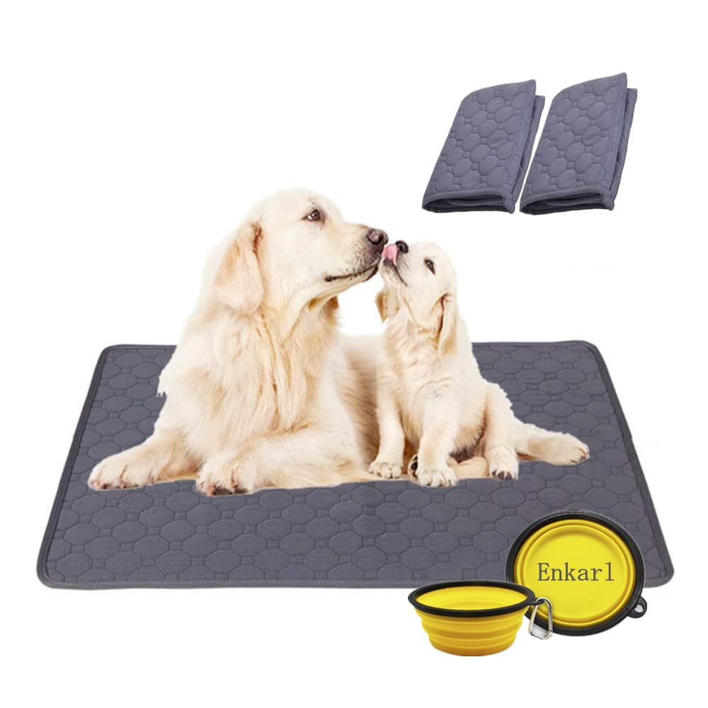 

Энкарл Моча Питомца Туалет для Питомца Быстрая Моча Питомца Для Питомца 2 Миски для Питомца в Комплекте x 2 Темный Коврик, Коврик, Простыня, Подложка, Коврик, Моющийся, Многоразовый, Водонепроницаемый,